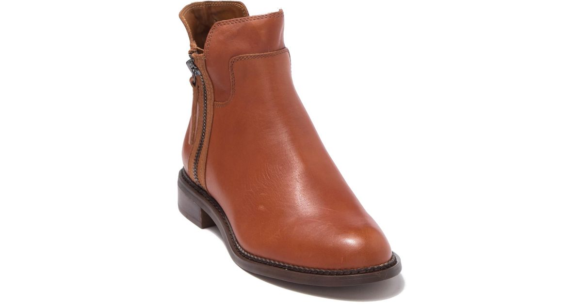 franco sarto halford ankle boot cognac