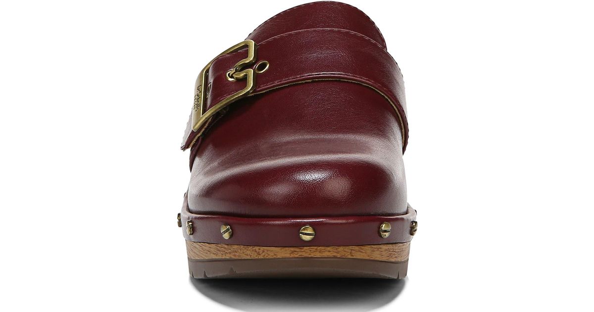 Dr. Scholls Classic Clog Mule In Rich Red Synthetic At Nordstrom Rack