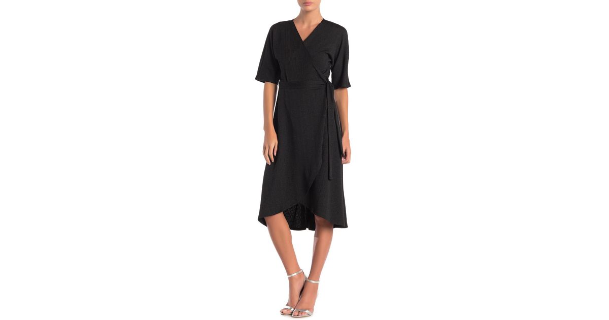dolman sleeve wrap dress