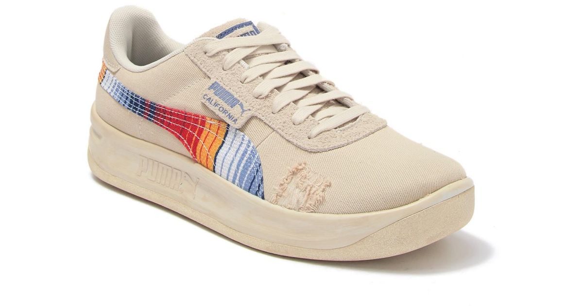 PUMA Suede California Vintage Sneakers in Beige (Blue) for Men - Lyst