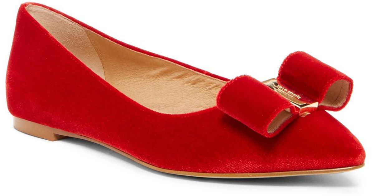 kate spade red flats