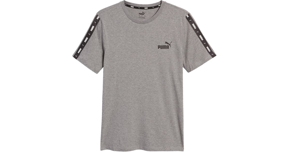 PUMA Essential Tape Logo T-shirt In Medium Gray Heather At Nordstrom Rack  for Men | Lyst