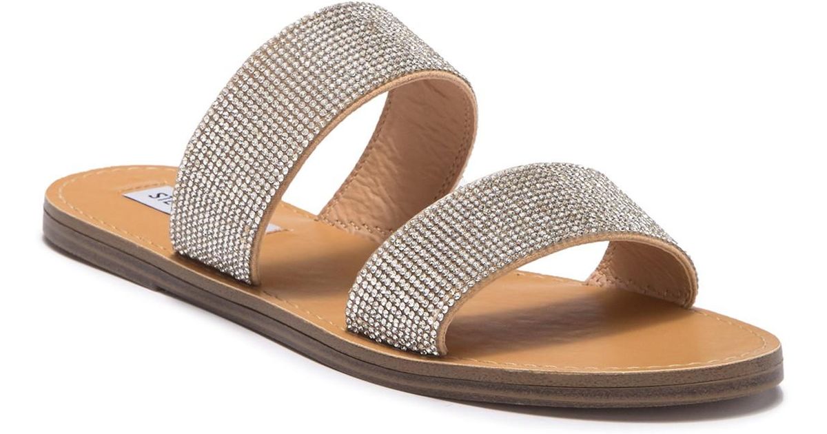 steve madden ronan embellished slide sandal