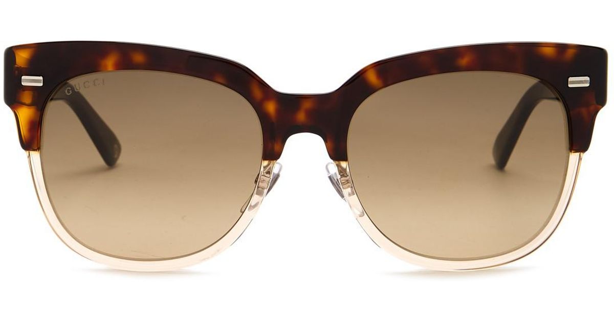 gucci 52mm clubmaster sunglasses