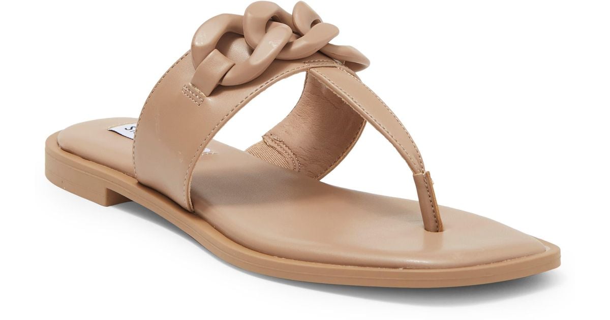 Steve Madden Ariellah Flip Flop in Natural Lyst