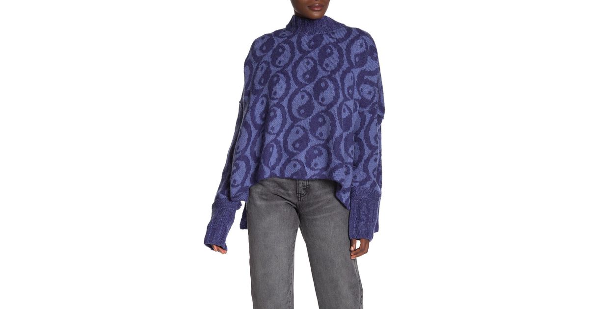 Free People Yin Yang Sweater in Blue | Lyst