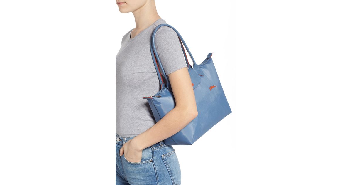 longchamp medium canvas club shoulder tote bag