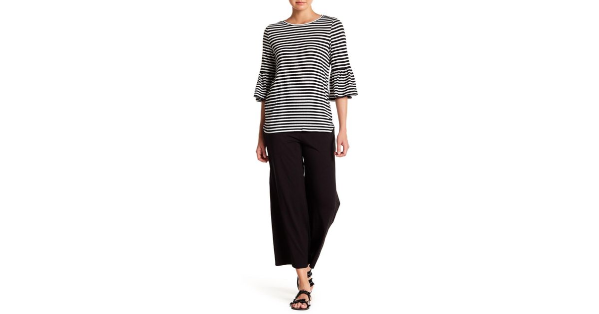 max studio wide leg cropped pants