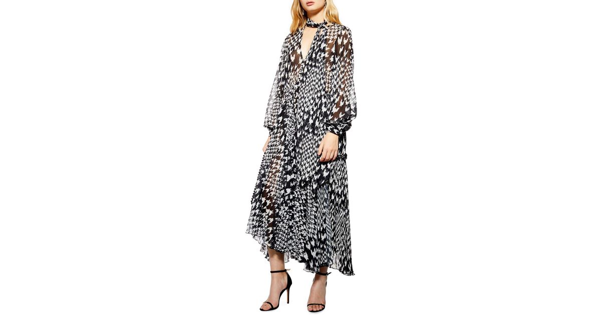 topshop dogtooth dress