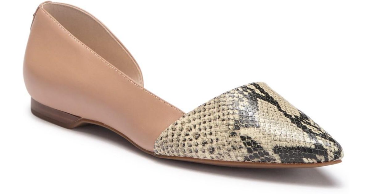 cole haan snakeskin flats