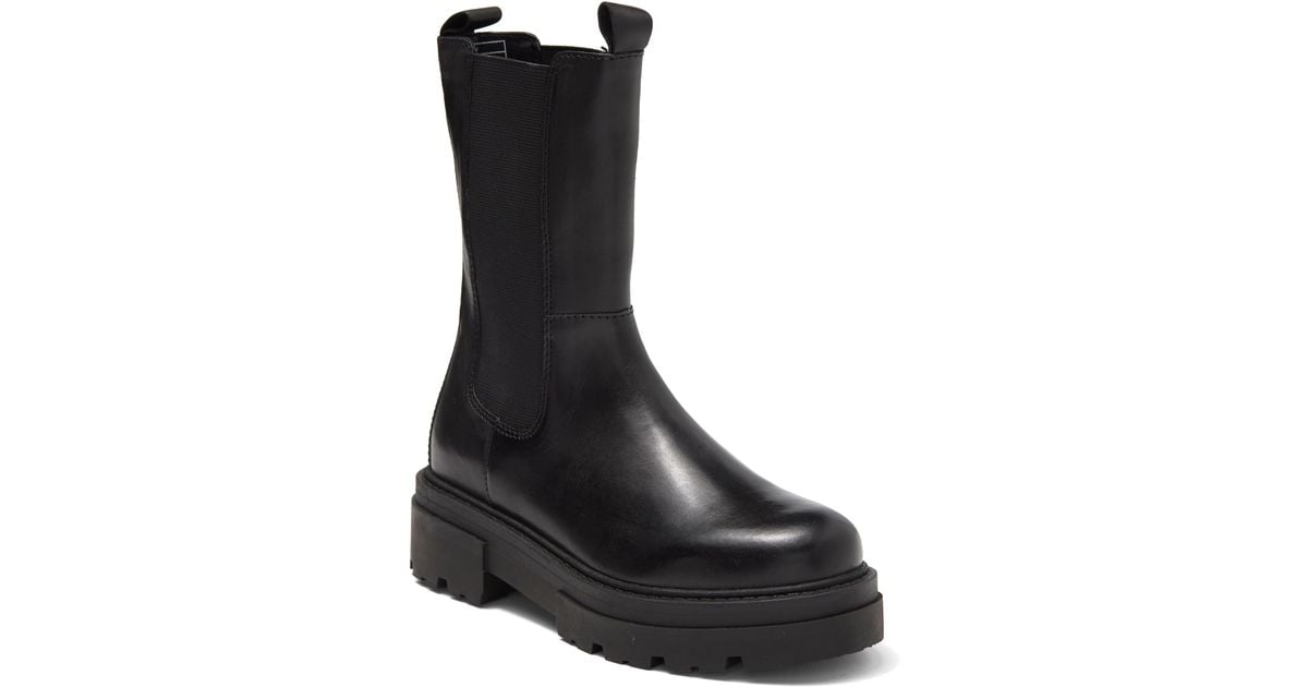 Vince Camuto Retinsa Lug Sole Chelsea Boot In Black At Nordstrom Rack ...