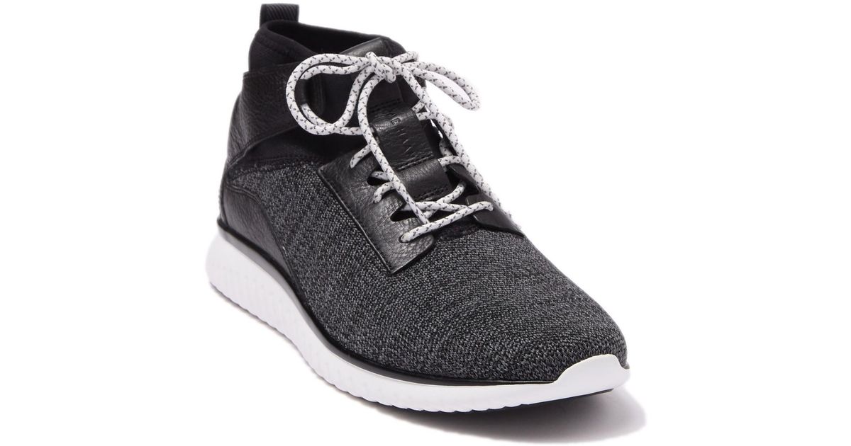 cole haan black high top sneakers