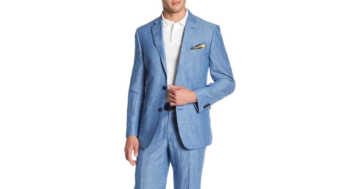 tommy hilfiger adams blue suit