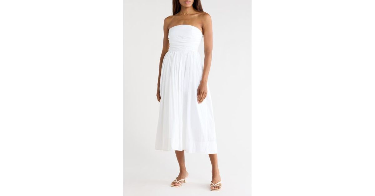 alc tate strapless midi dress A.L.C. Tate Strapless Midi Dress