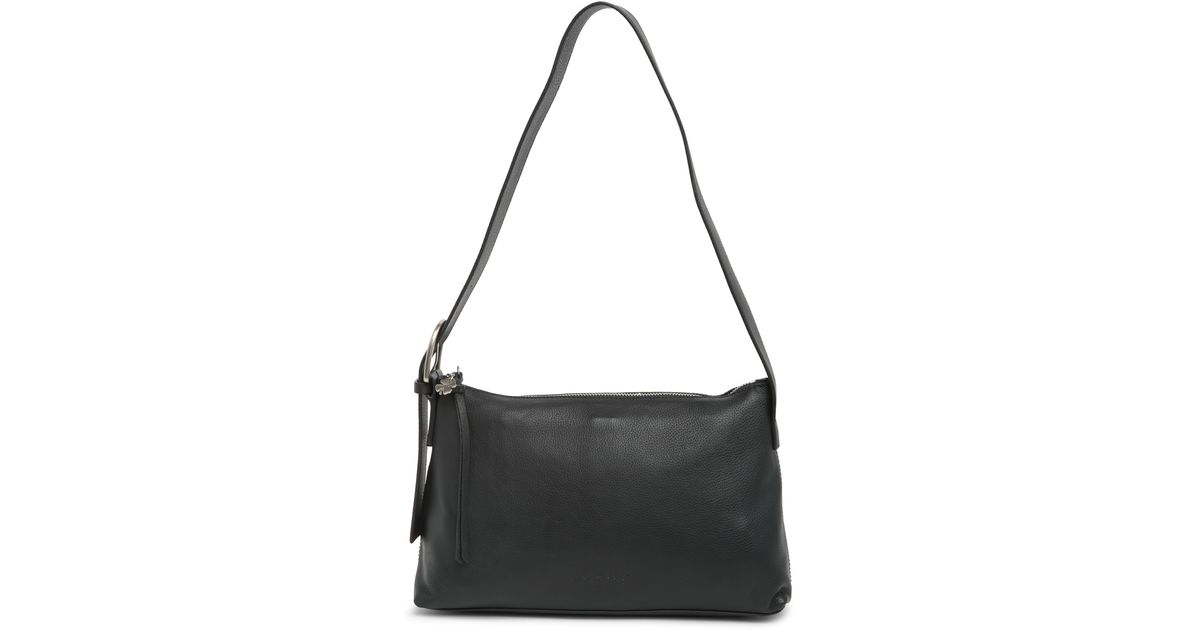 Lucky Brand Beth Leather Shoulder Bag in Black Lyst