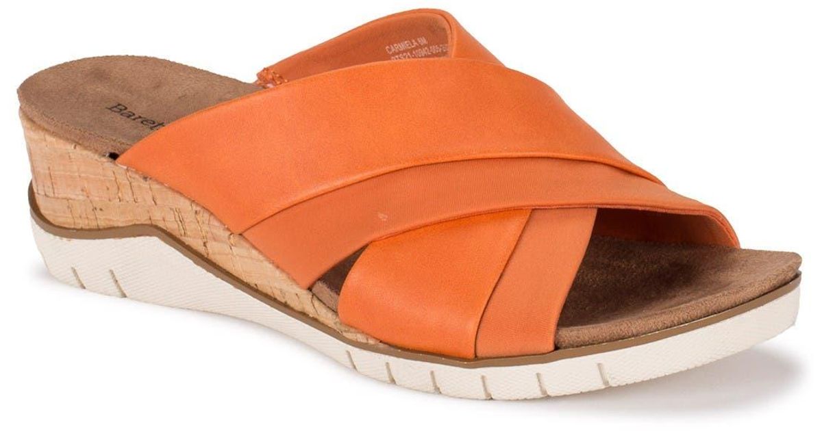 BareTraps Carmiela Wedge Slide Sandal in Orange - Lyst