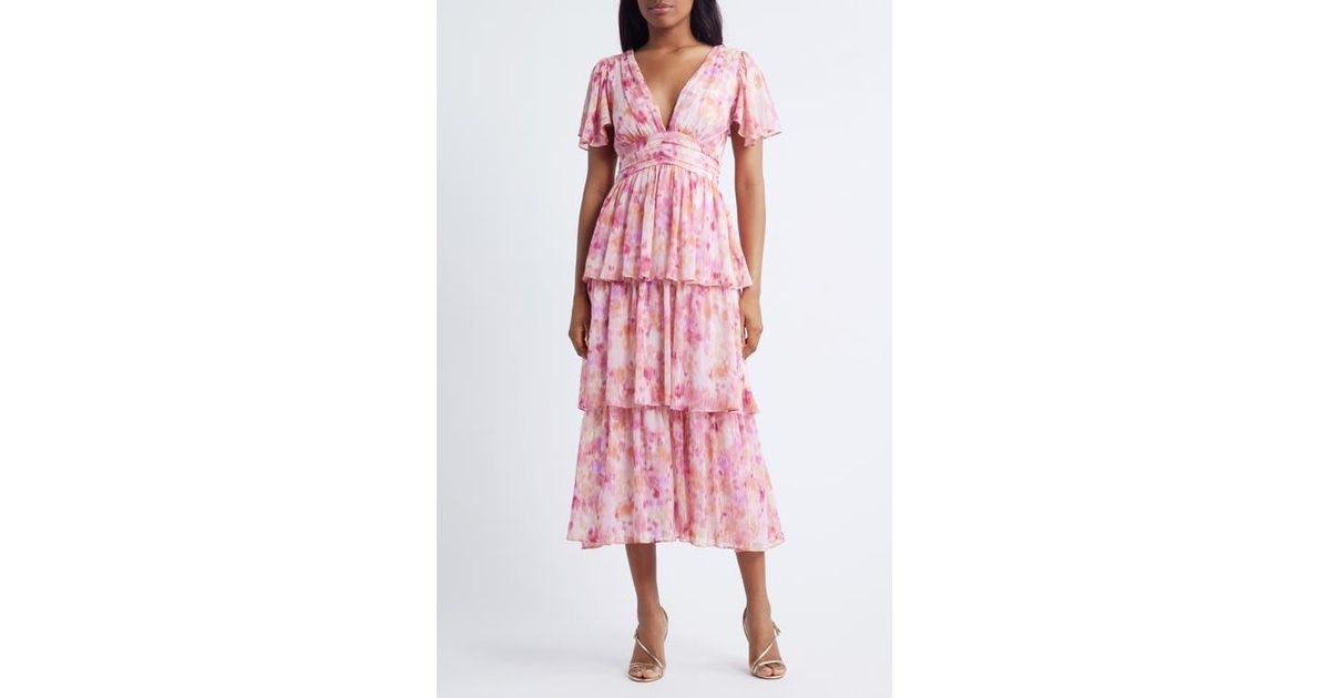 eva midi dress in fuchsia Bronx and Banco Eva Midi Dress in Fuchsia XS Women's 2 US