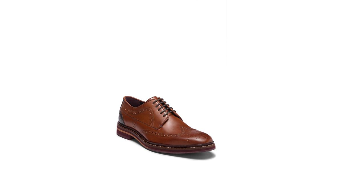 Ted Baker Gourdon Leather Derby in Tan (Brown) for Men - Lyst