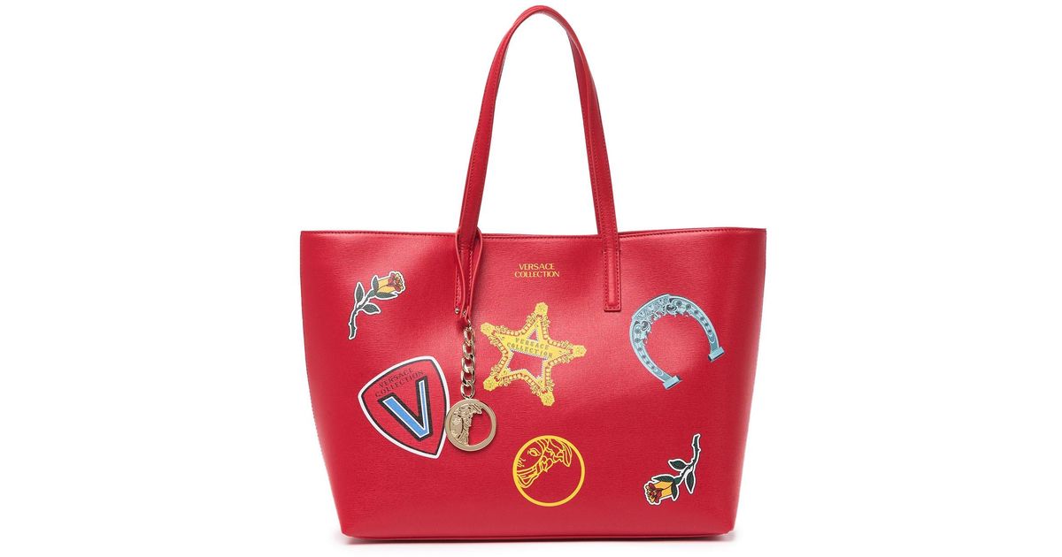 versace red tote bag