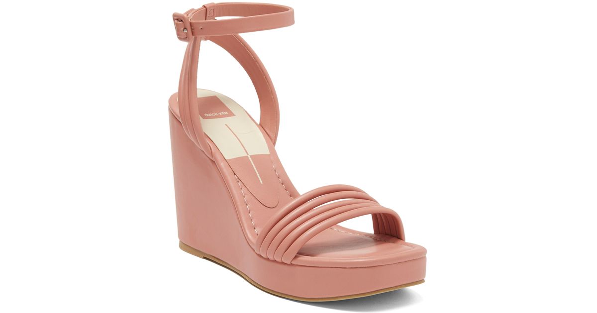 Dolce Vita Aliza Platform Wedge Sandal in Pink Lyst
