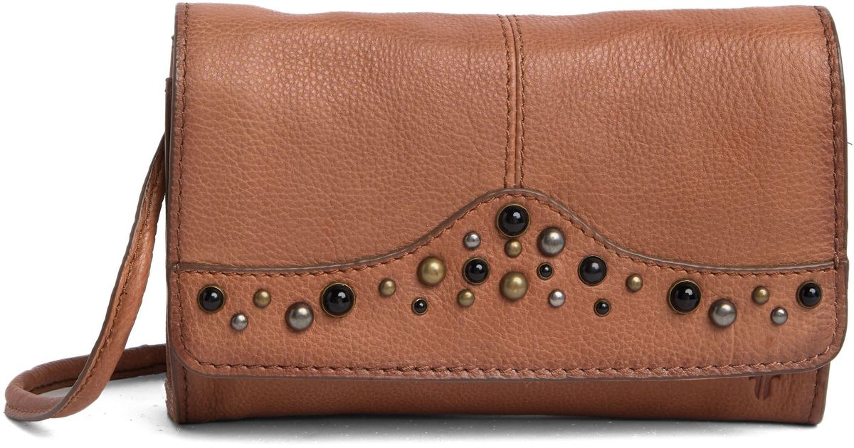 Frye Callie Crossbody Wallet in Brown Lyst