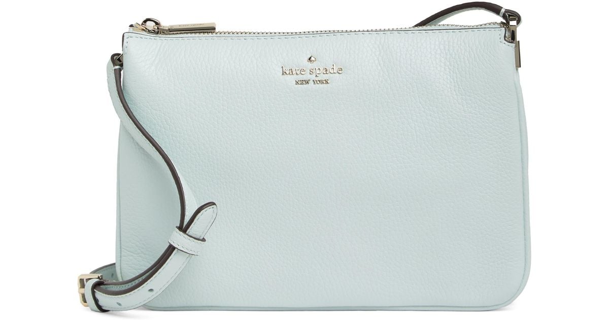 Kate Spade Leila Triple Gusset Crossbody Bag in Gray Lyst