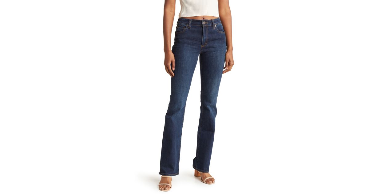 The Kloth Nicole High Waist Bootcut Jeans In Linaria At Nordstrom Rack in Blue | Lyst