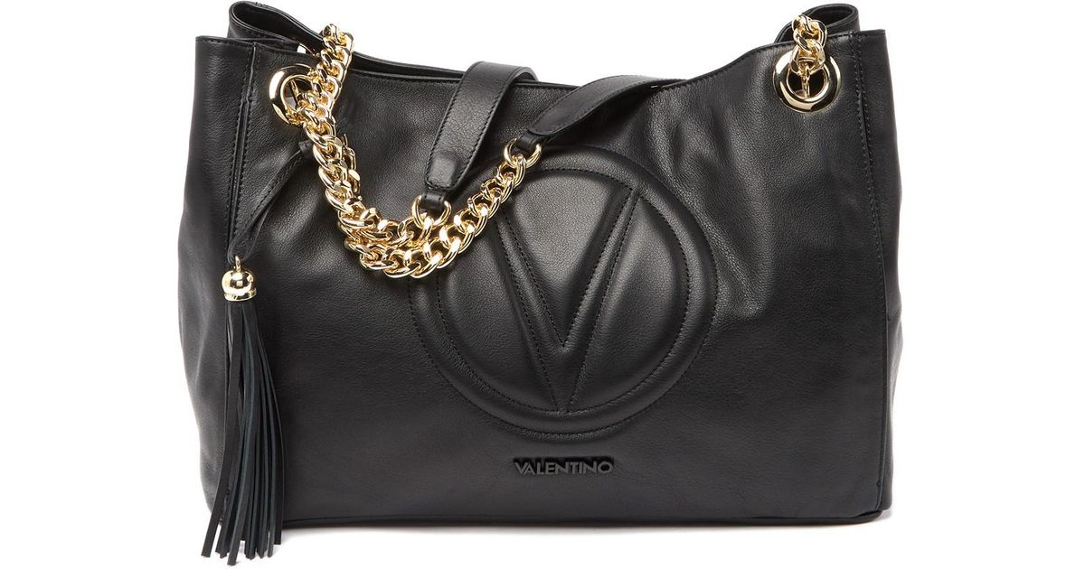 valentino verra leather tote