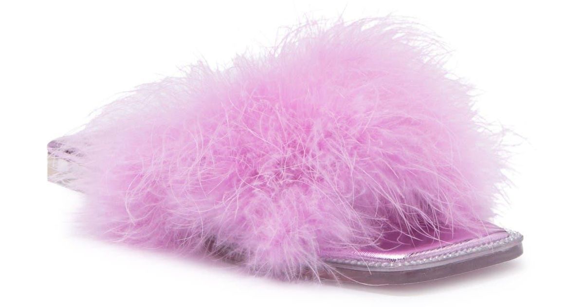 lilac fur slides