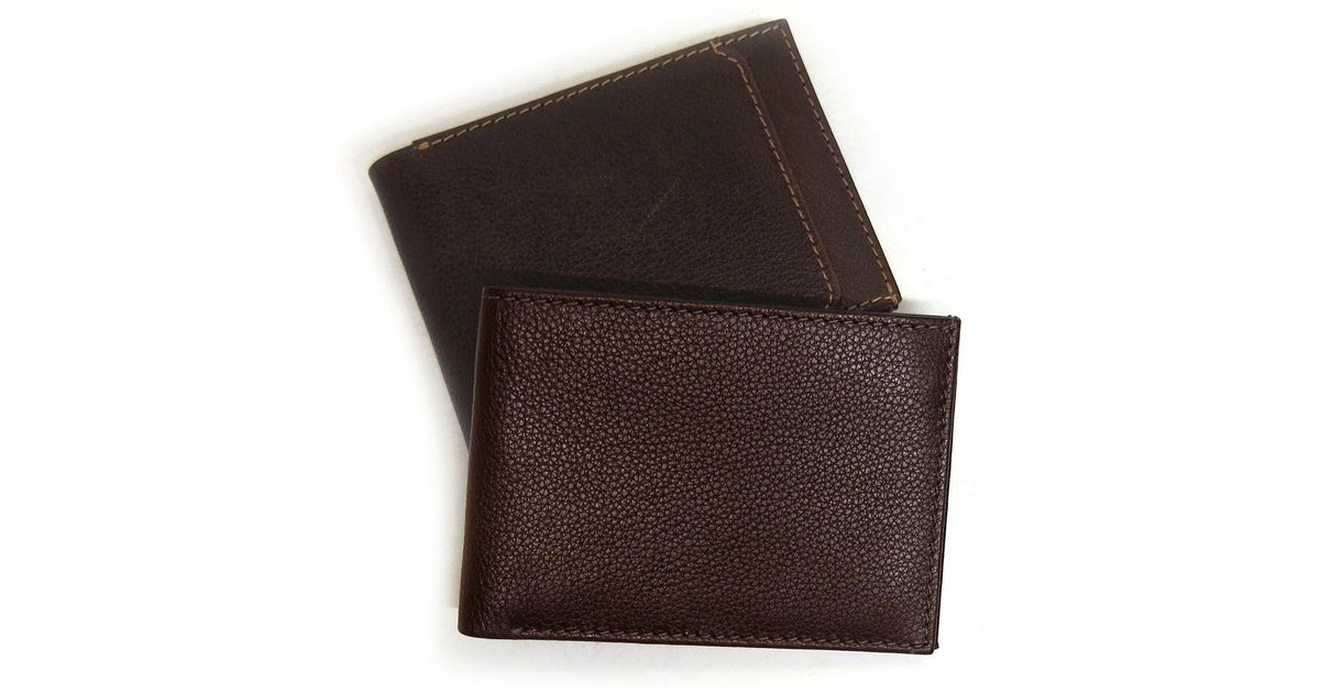Boconi Leather Slimster Wallet In Cognac At Nordstrom Rack in Brown for