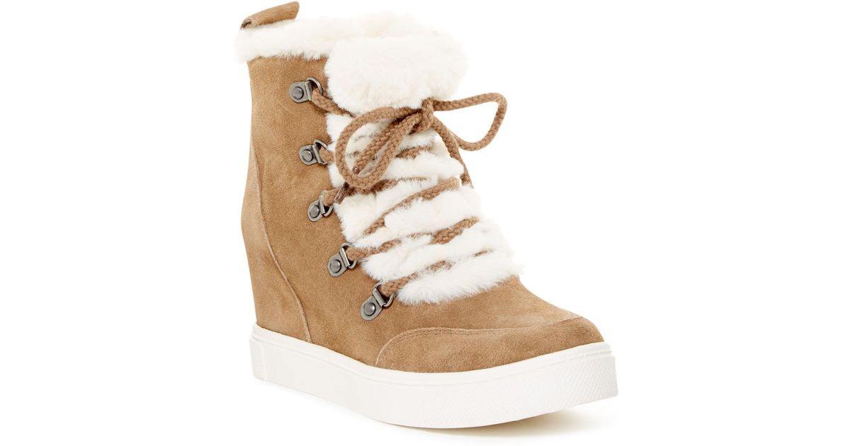 steve madden faux fur sneakers