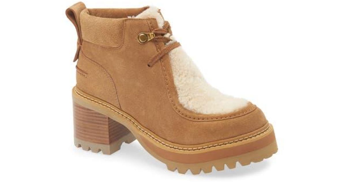 Bottes De Randonnée En Cuir Brun Avec Doublure Shearling Marino - Taille 7 US Femme, Fabriqué Au Canada, Occasion