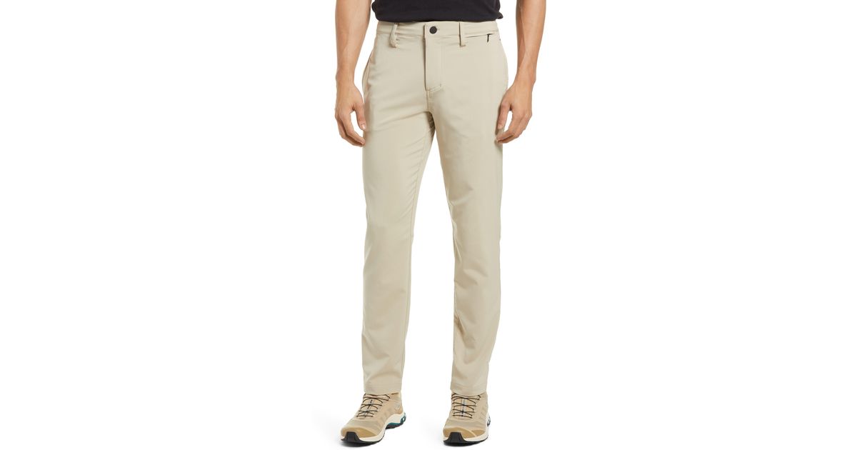 Zella Hybrid Tech Commuter Pants In Tan Nantucket At Nordstrom Rack in