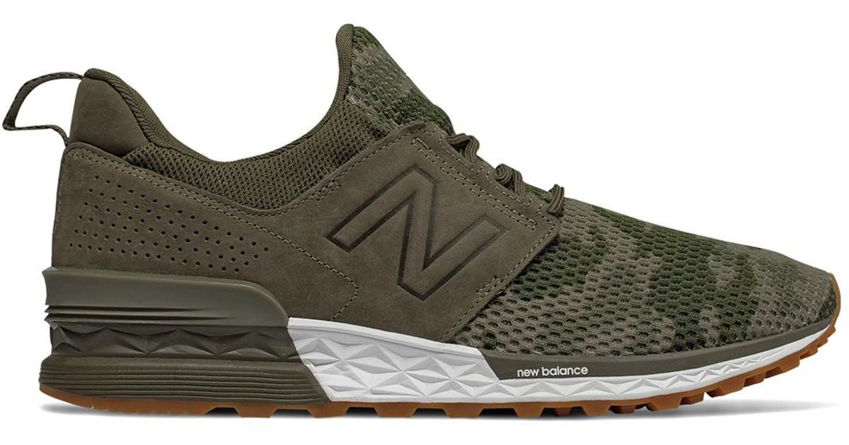 new balance 574 sport decon camo sneaker