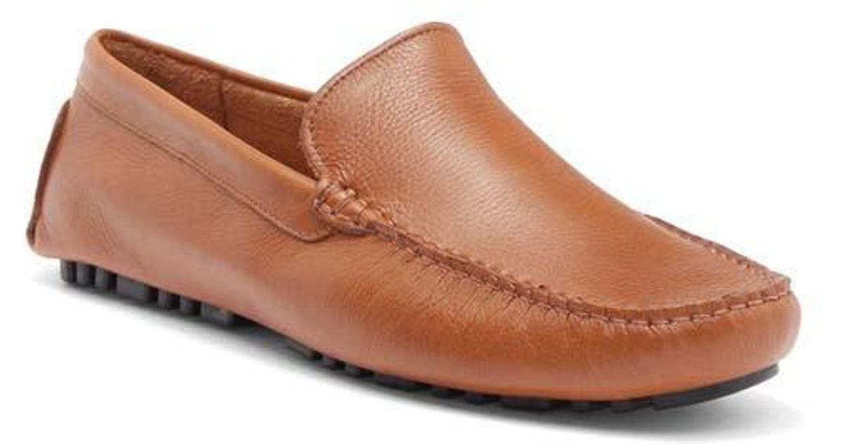 NORDSTROM Bend Venetian Driving Shoe Men\'s 10 Brown Pebbled Leather Davenport Venetian Driver Loafer (Men) | Nordstrom main image 3