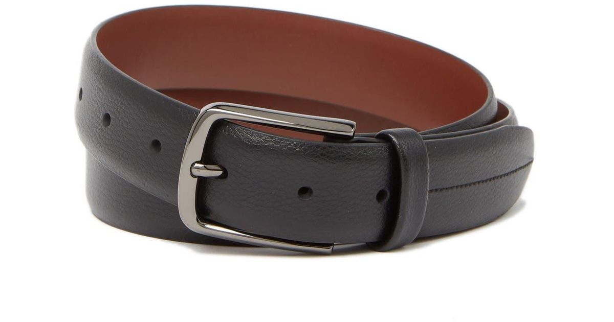 Original Penguin Leather Belt in Black for Men Lyst