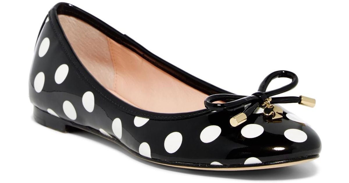 polka dot ballerina flats