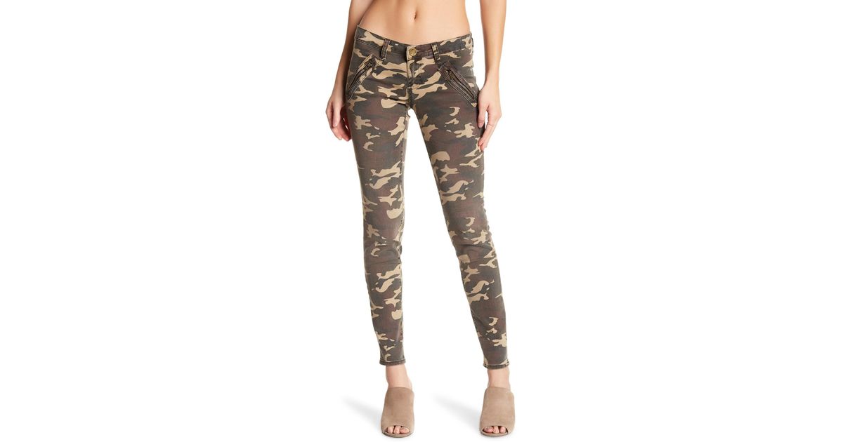 Kloth Denim Mia Camo Skinny Cargo Pants 