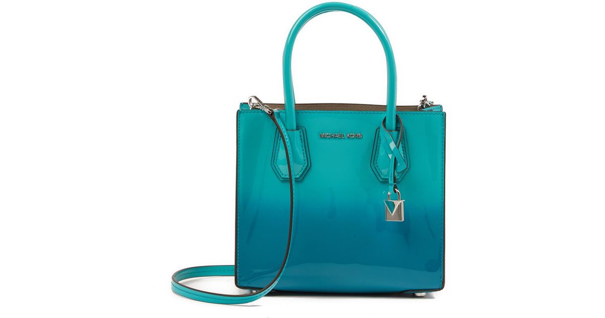 Michael kors teal purse sales