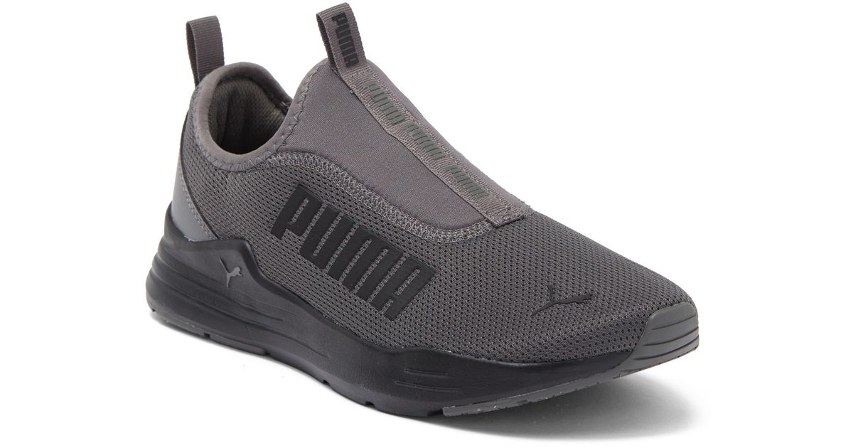 PUMA Wired Run Bold Slip-on Sneaker In Castlerock/ Black At Nordstrom Rack  for Men | Lyst