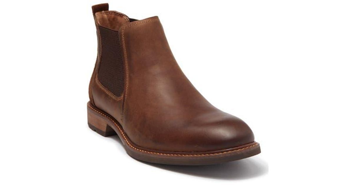 Florsheim Chalet Chelsea Leather Boots in Brown for Men | Lyst