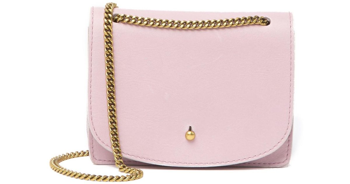 madewell chain leather crossbody bag
