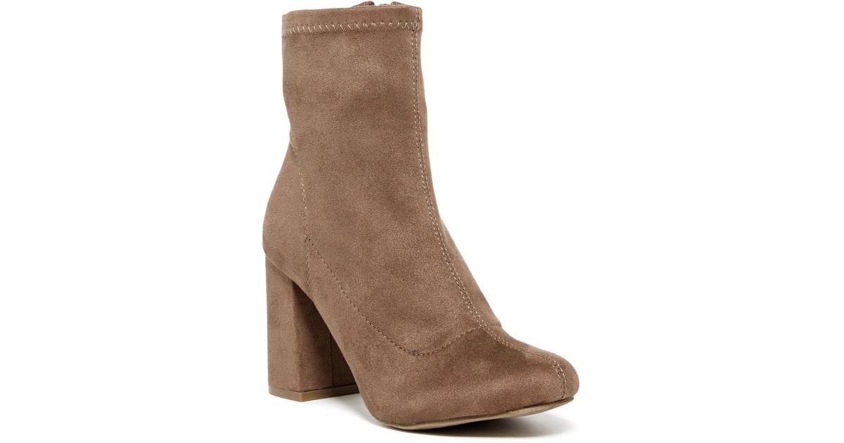mia valencia block heel bootie