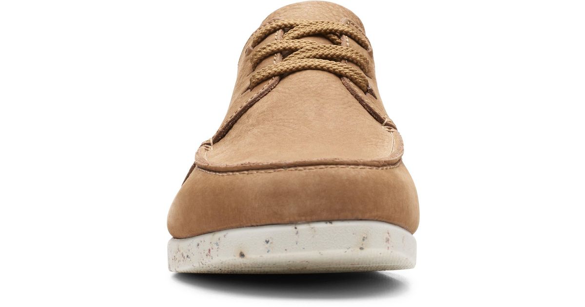 Clarks Shacrelite Low Sneaker In Dark Sand Nubuck At Nordstrom Rack in