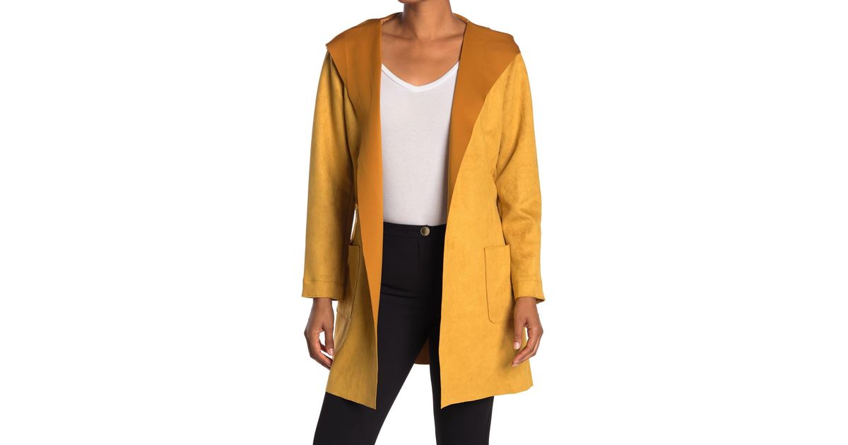 tahari yellow coat