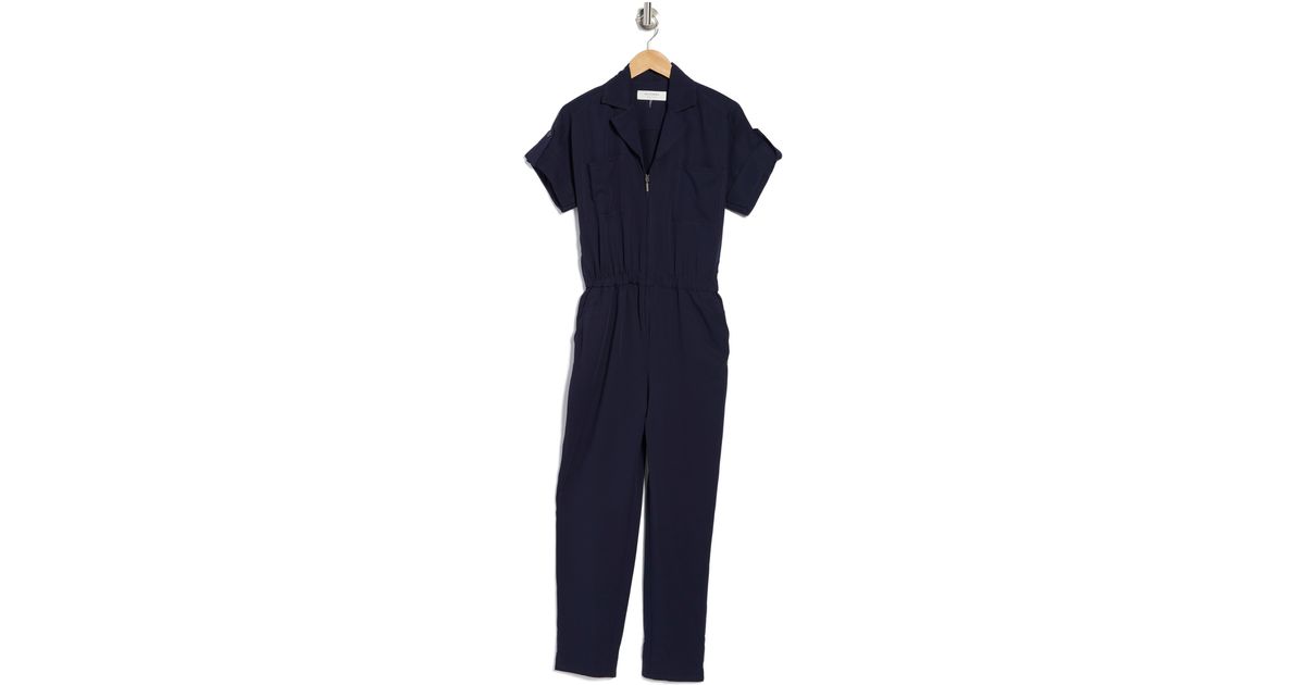 Trina Turk Evenfall Utility Crop Jumpsuit In Indigo At Nordstrom