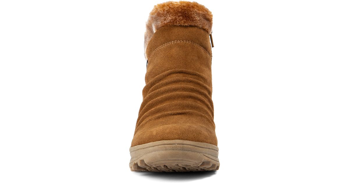 baretraps springer faux shearling lined waterproof cold weather boot