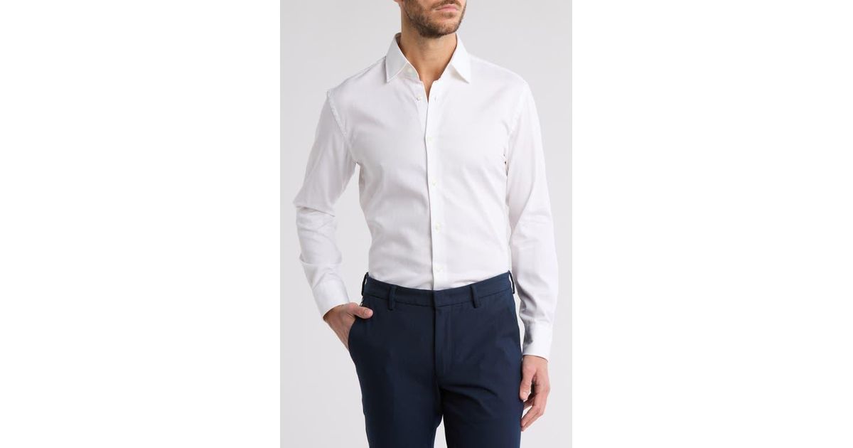 slim fit dress slacks Boss Slim-Fit Shirt In Printed Performance-Stretch Material 50513421 1 –  J&Z Couture