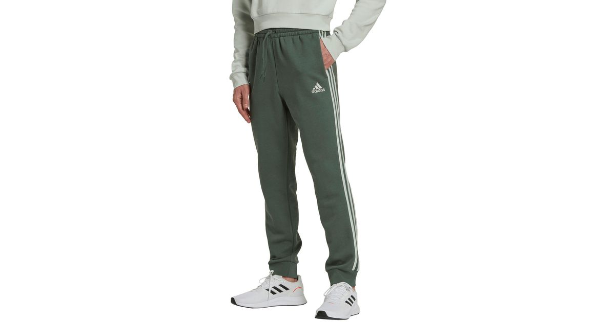 essentials french terry tapered cuff 3 stripes