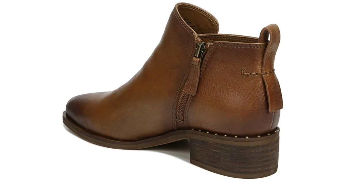 franco sarto damion leather ankle bootie